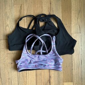 Athleta Girl lot of 3 Sports Bra Set, Size Medium